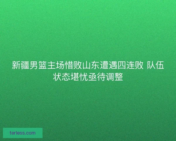 新疆男篮主场惜败山东遭遇四连败 队伍状态堪忧亟待调整 新疆男篮主场惜败山东遭遇四连败 队伍状态堪忧亟待调整